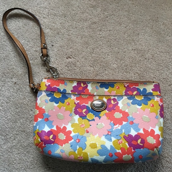 Coach Handbags - Coach Multicolor Wristlet